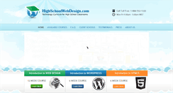 Desktop Screenshot of highschoolwebdesign.com
