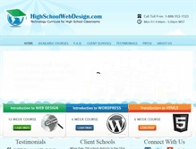 Tablet Screenshot of highschoolwebdesign.com